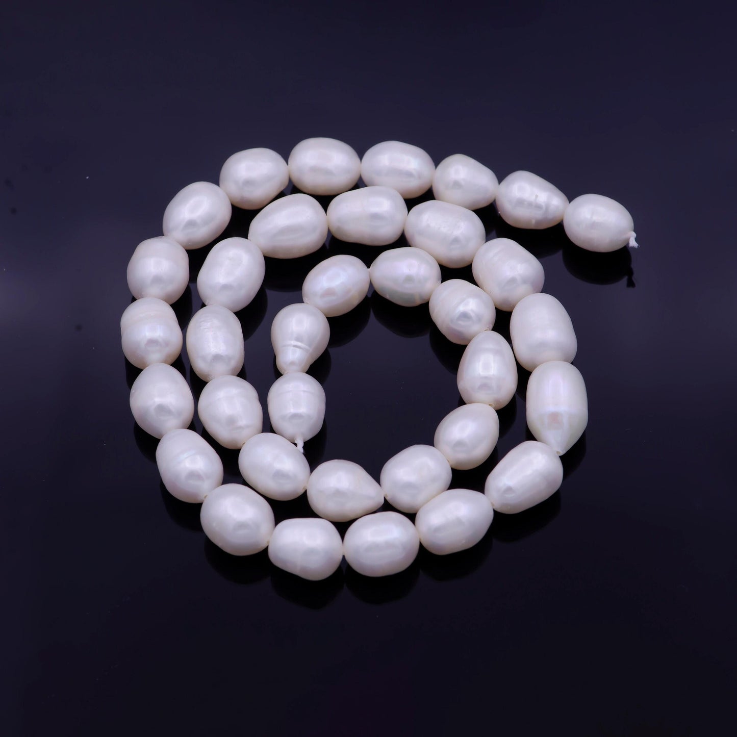 8mm nugget pearl beads white freshwater pearl beads strand big seed natural pearl luster pearl jewelry wholesale high quality aaa wa1336
