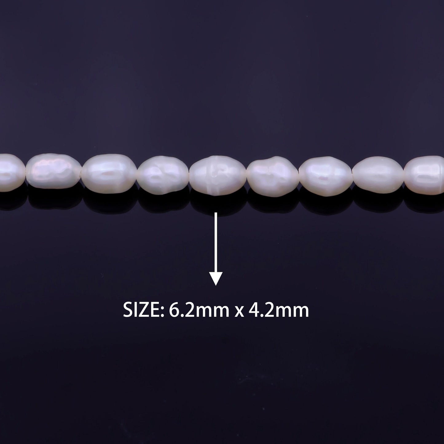 Aaa natural fresh water pearl beads white 4.2mm nugget potato shape pearl for jewelry making supply wholesale pearl