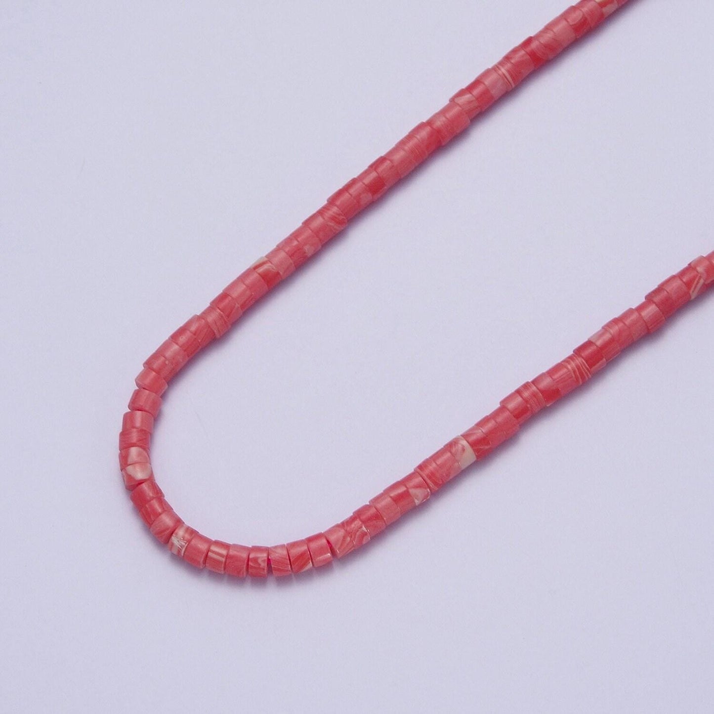 Heishi gemstone beads, 4mm disc pink quartz howlite aventurine stone semiprecious stones per strand for jewelry making supply