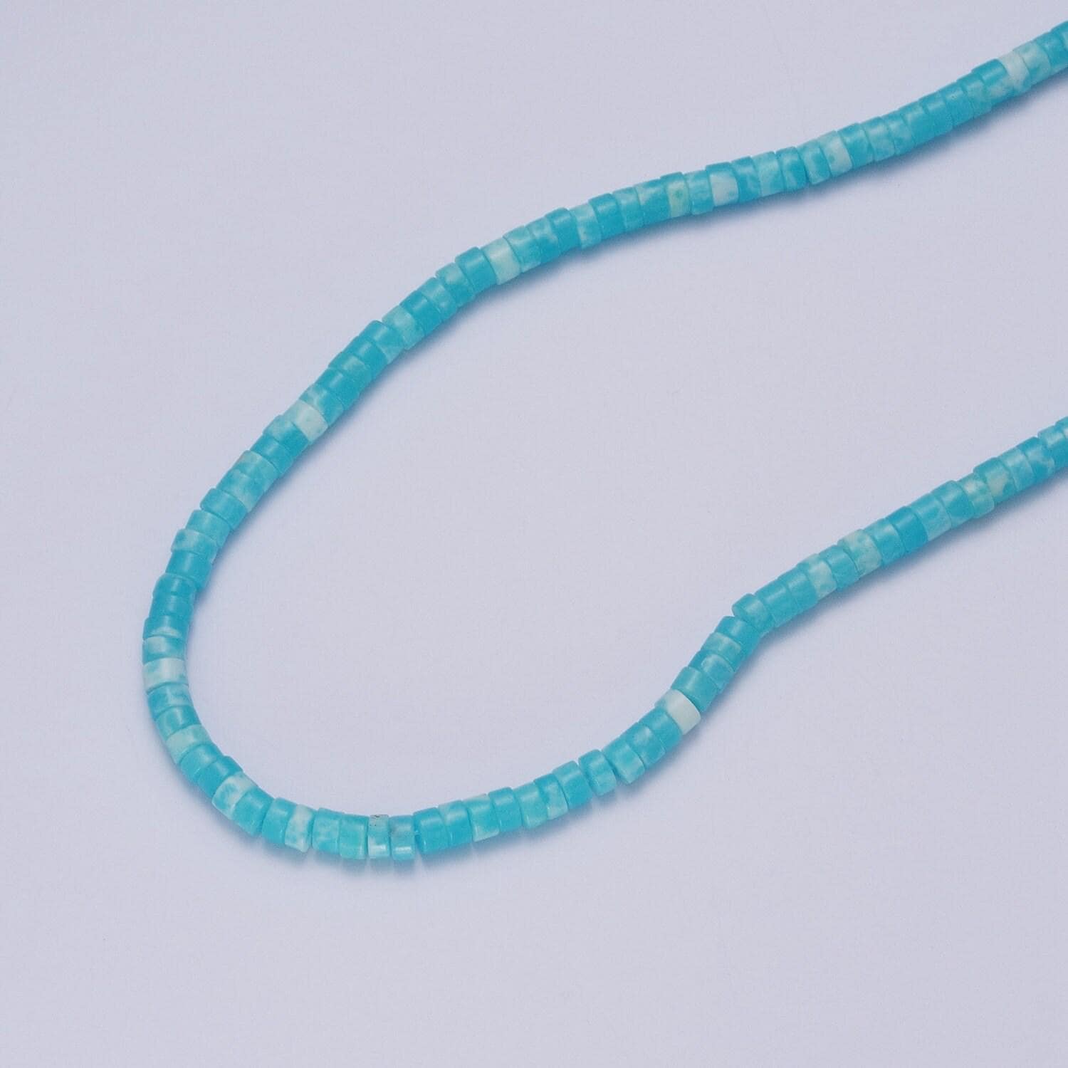 Heishi gemstone beads, 4mm disc pink quartz howlite aventurine stone semiprecious stones per strand for jewelry making supply