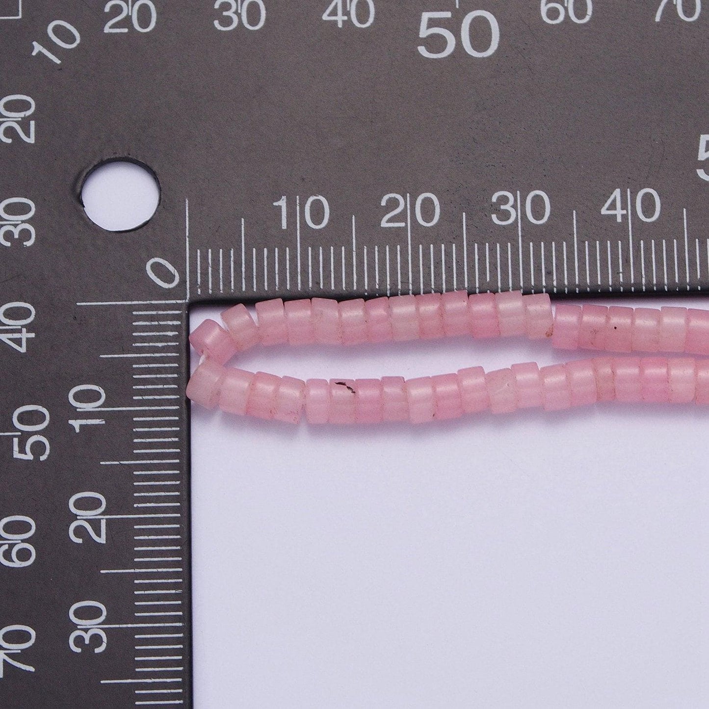 Heishi gemstone beads, 4mm disc pink quartz howlite aventurine stone semiprecious stones per strand for jewelry making supply