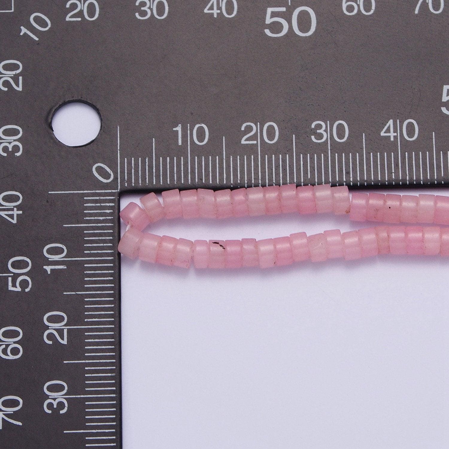 Heishi gemstone beads, 4mm disc pink quartz howlite aventurine stone semiprecious stones per strand for jewelry making supply