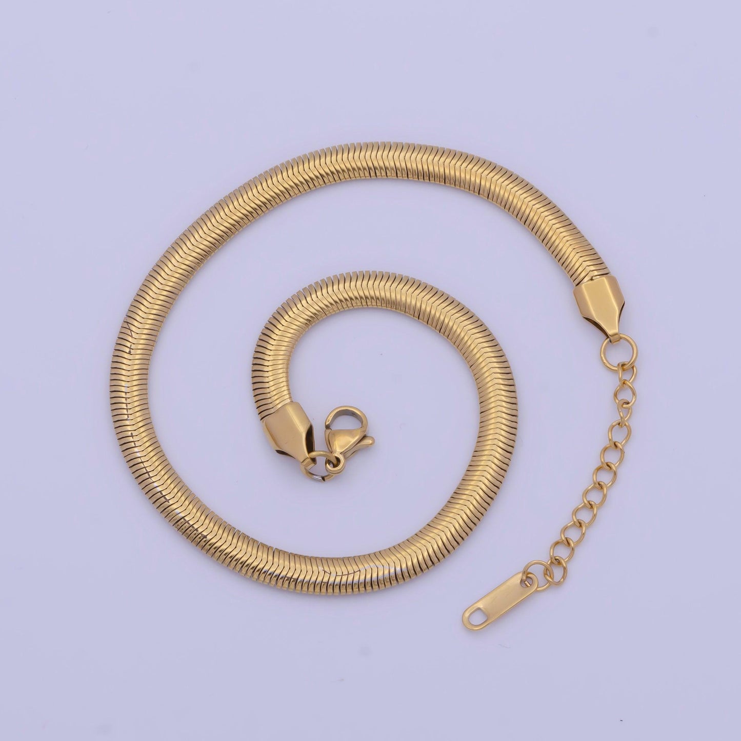 Bold gold, silver herringbone chain gold filled snake chain different sizes delicate gold snake anklet necklace bracelet | wa-1134~wa-1143