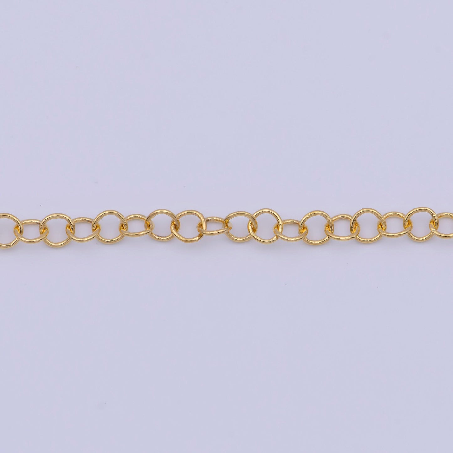 3.5mm gold cable chain necklace, 24k gold plated 17.3" thin medium links cable chain ready to wear necklace | wa-1119