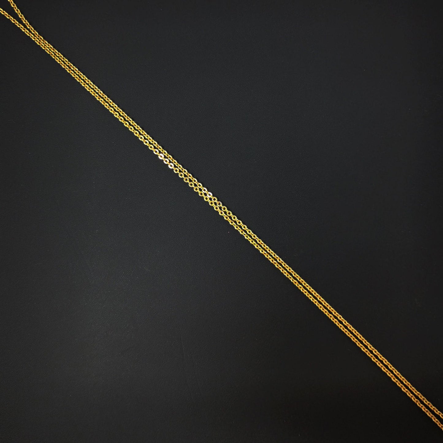 17.7'' ready to use 24k gold thin rolo necklace chain, layering rolo chain dainty necklace, for pendant charm necklace making, 835