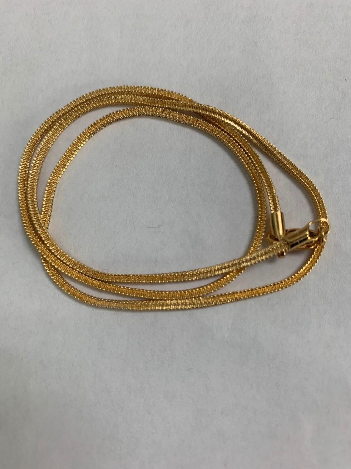 1pc 17.7'' ready to use 24k gold vermeil box necklace chain, layer square chain bold necklace, for pendant charm necklace making, 823