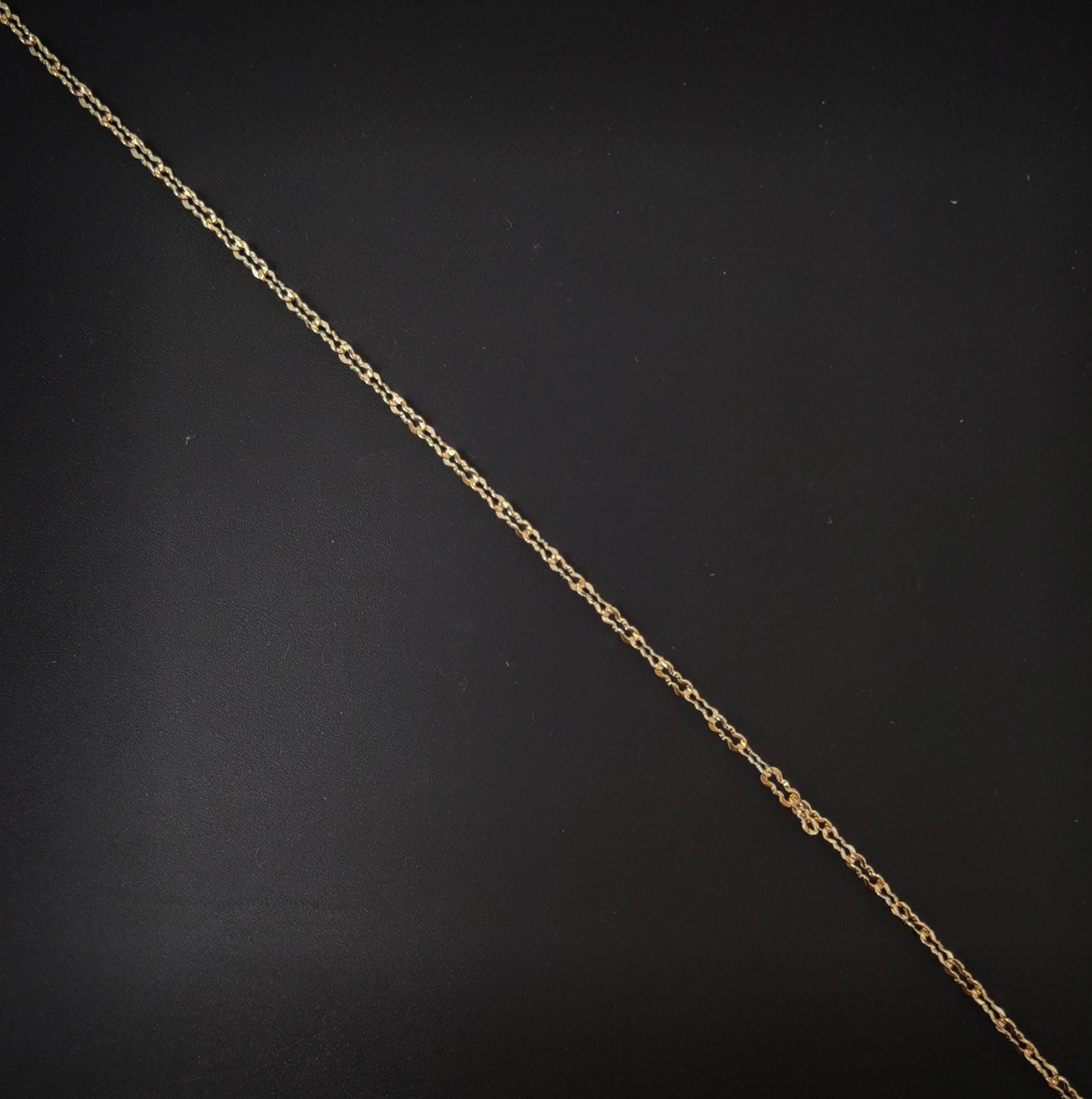 1pc 18'' ready to use 18k rosy gold unique necklace chain, layering unique chain dainty necklace, perfect for pendant necklace, 735