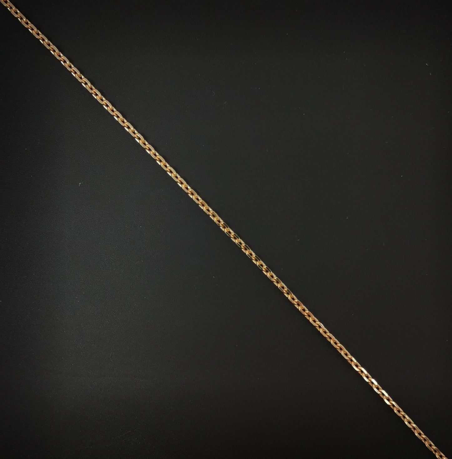 1pc 19.6'' ready to use 18k rosy gold rolo necklace chain,layering rolo chain dainty necklace,for pendant charm necklace making, 733