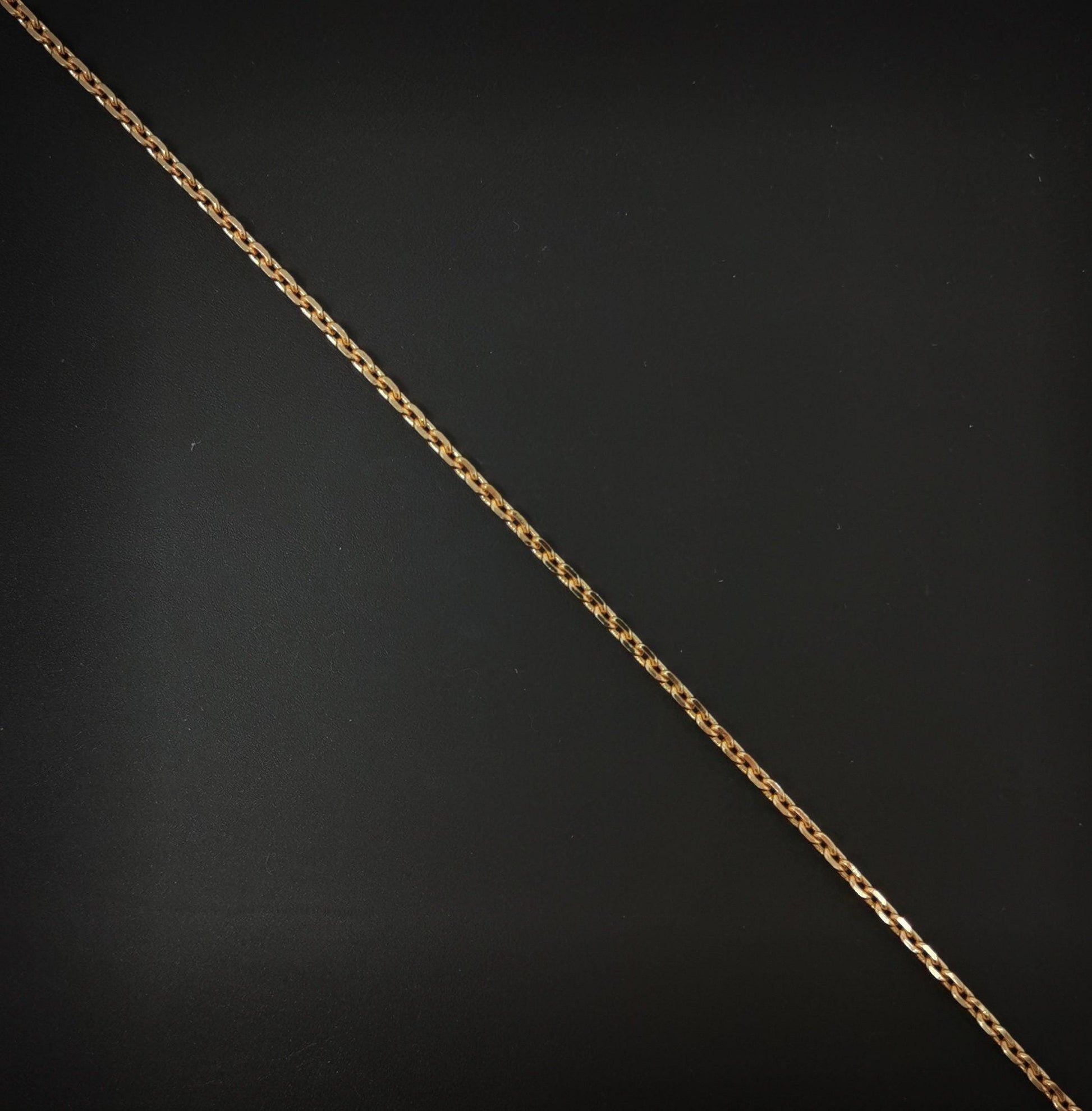 1pc 19.6'' ready to use 18k rosy gold rolo necklace chain,layering rolo chain dainty necklace,for pendant charm necklace making, 733