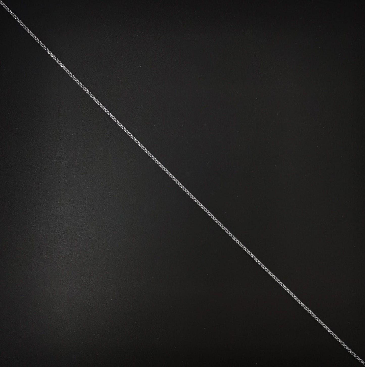 1pc 17.7'' ready to use white gold thin rolo necklace chain, layering rolo chain dainty necklace, for pendant charm necklace, ch-643