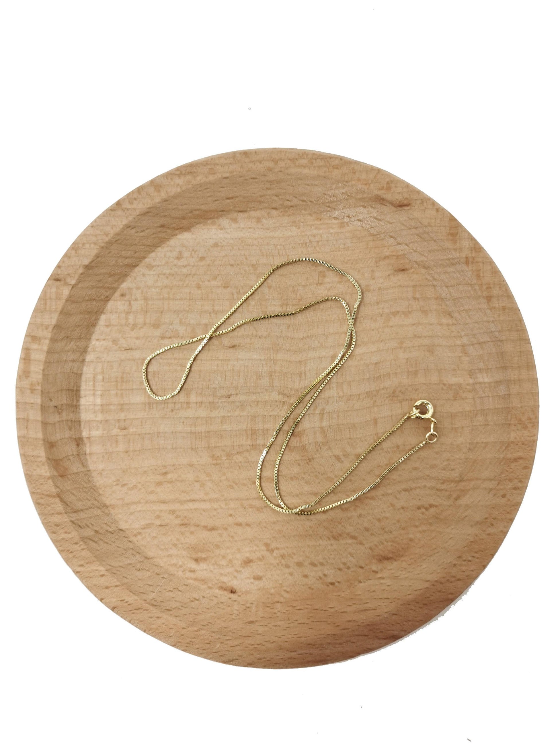 1pc 15.7'' ready to wear 14k gold square box chain necklace, layering dainty box chain jewelry making with pendant charm supplies,564
