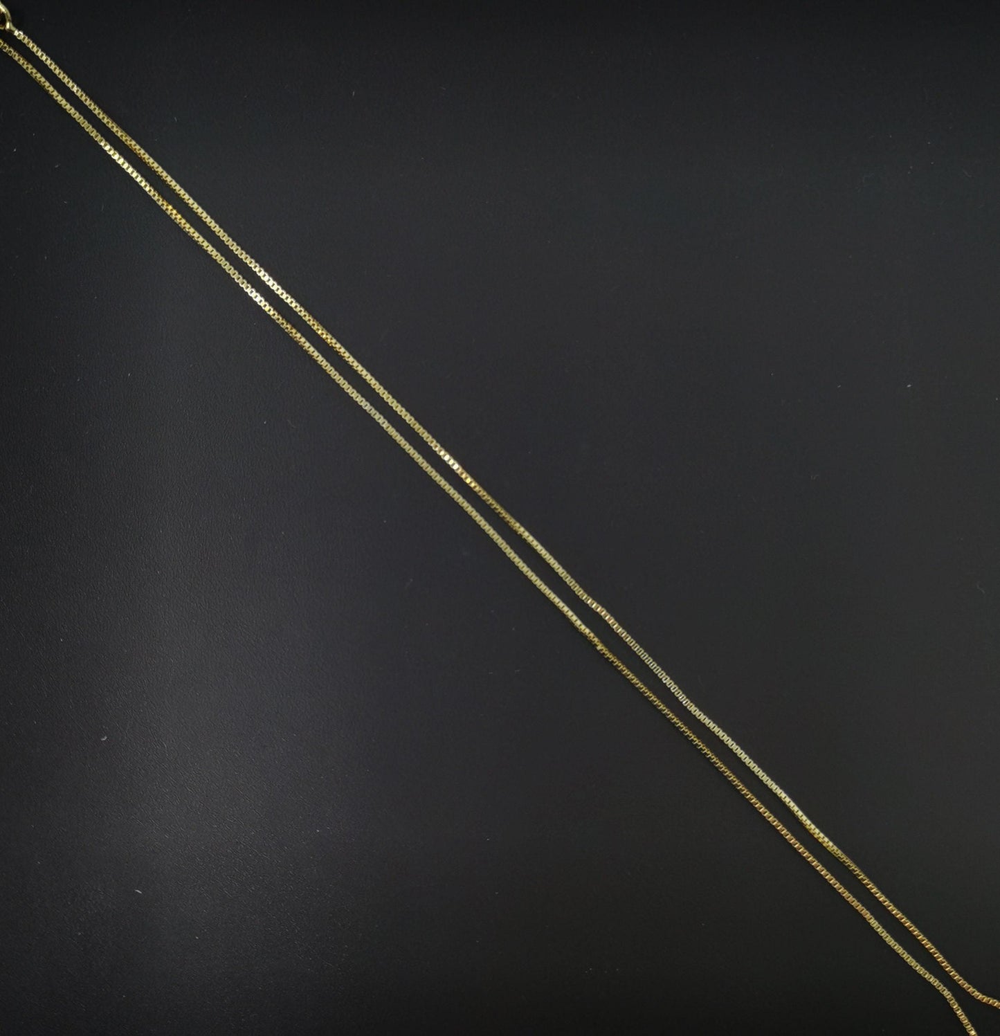 1pc 15.7'' ready to wear 14k gold square box chain necklace, layering dainty box chain jewelry making with pendant charm supplies,564