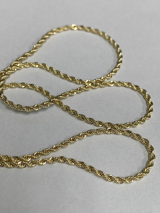 1pc 17.7'' ready to use 14k gold filled rope necklace chain,1.6mm layering rope chain bold necklace,for pendant charm necklace making,ch-562