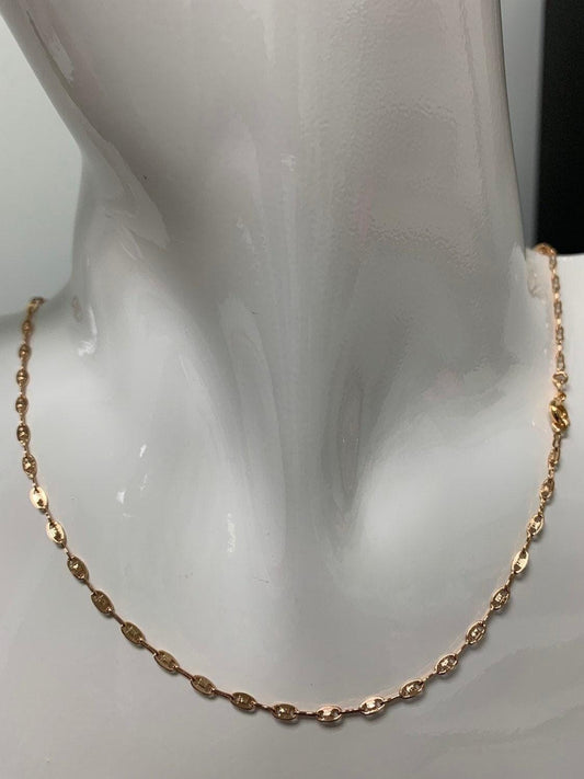 1pc 15.7'' ready to use 18k gold anchor necklace chain,layering sunburst chain dainty necklace,for pendant charm necklace making, 510