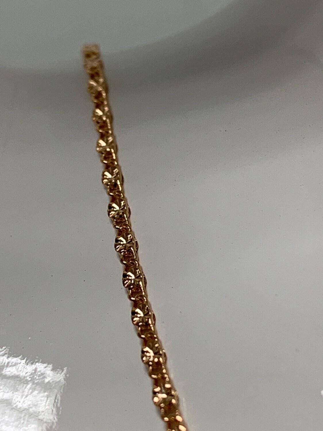 1pc 23.5'' ready to use 18k gold unique necklace chain, layering sunburst chain dainty necklace,perfect for pendant charm necklace, 412