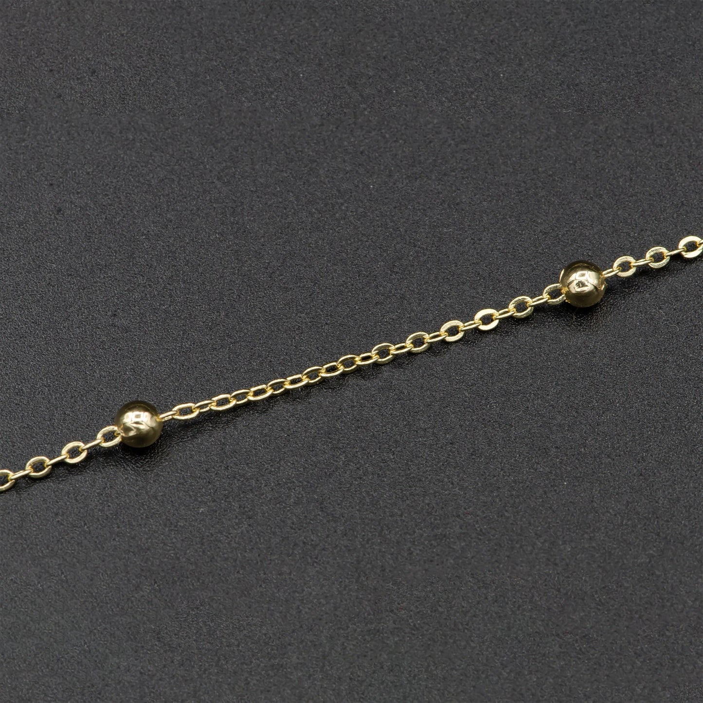 1pc 19.5'' ready to use gold ball necklace chain, layering satellite chain dainty necklace,perfect for pendant charm necklace, 411