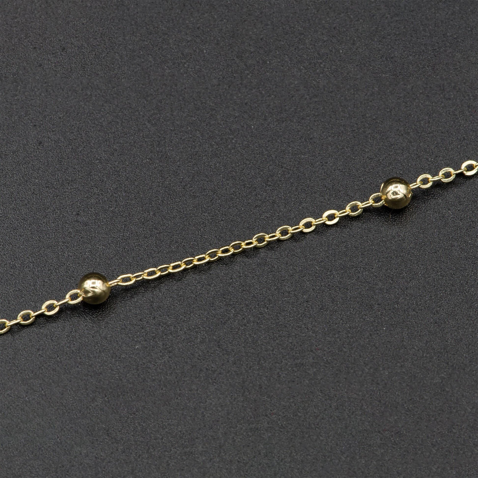1pc 19.5'' ready to use gold ball necklace chain, layering satellite chain dainty necklace,perfect for pendant charm necklace, 411