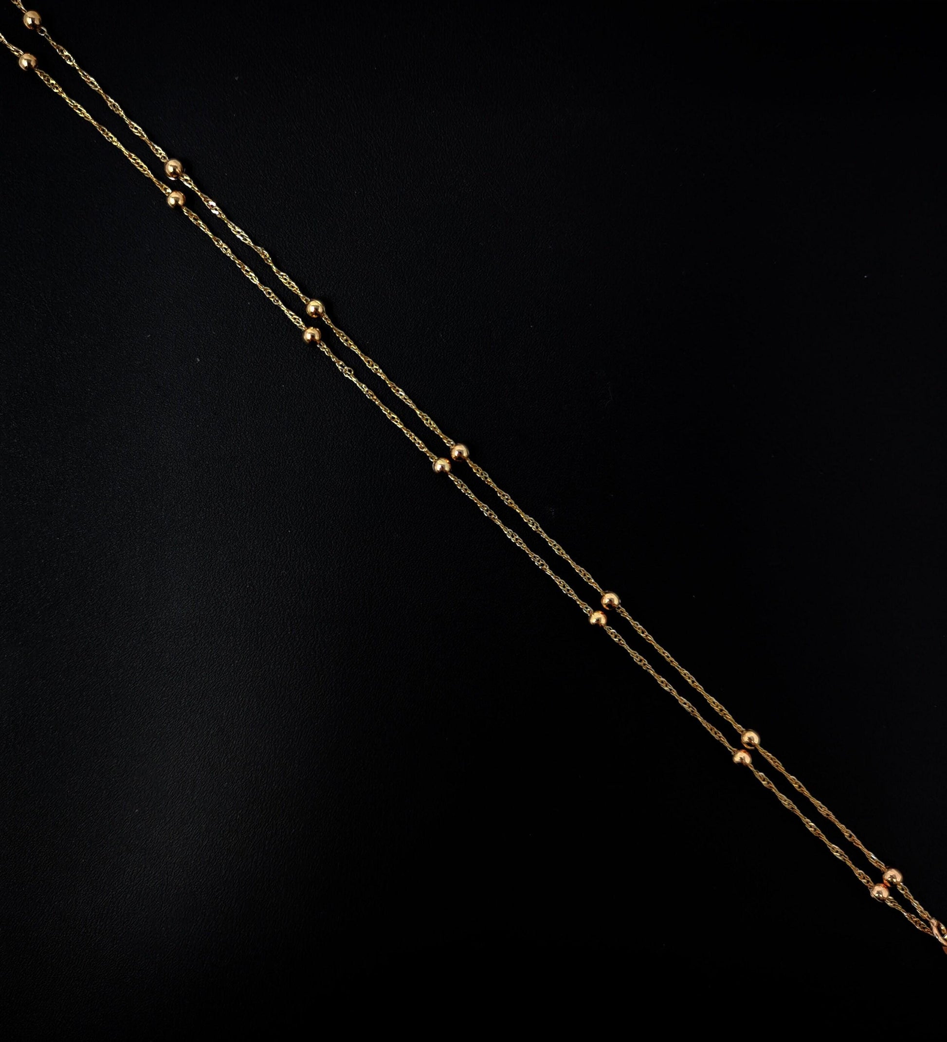 1pc 19.5'' ready to use gold ball necklace chain, layering satellite chain dainty necklace,perfect for pendant charm necklace, 411