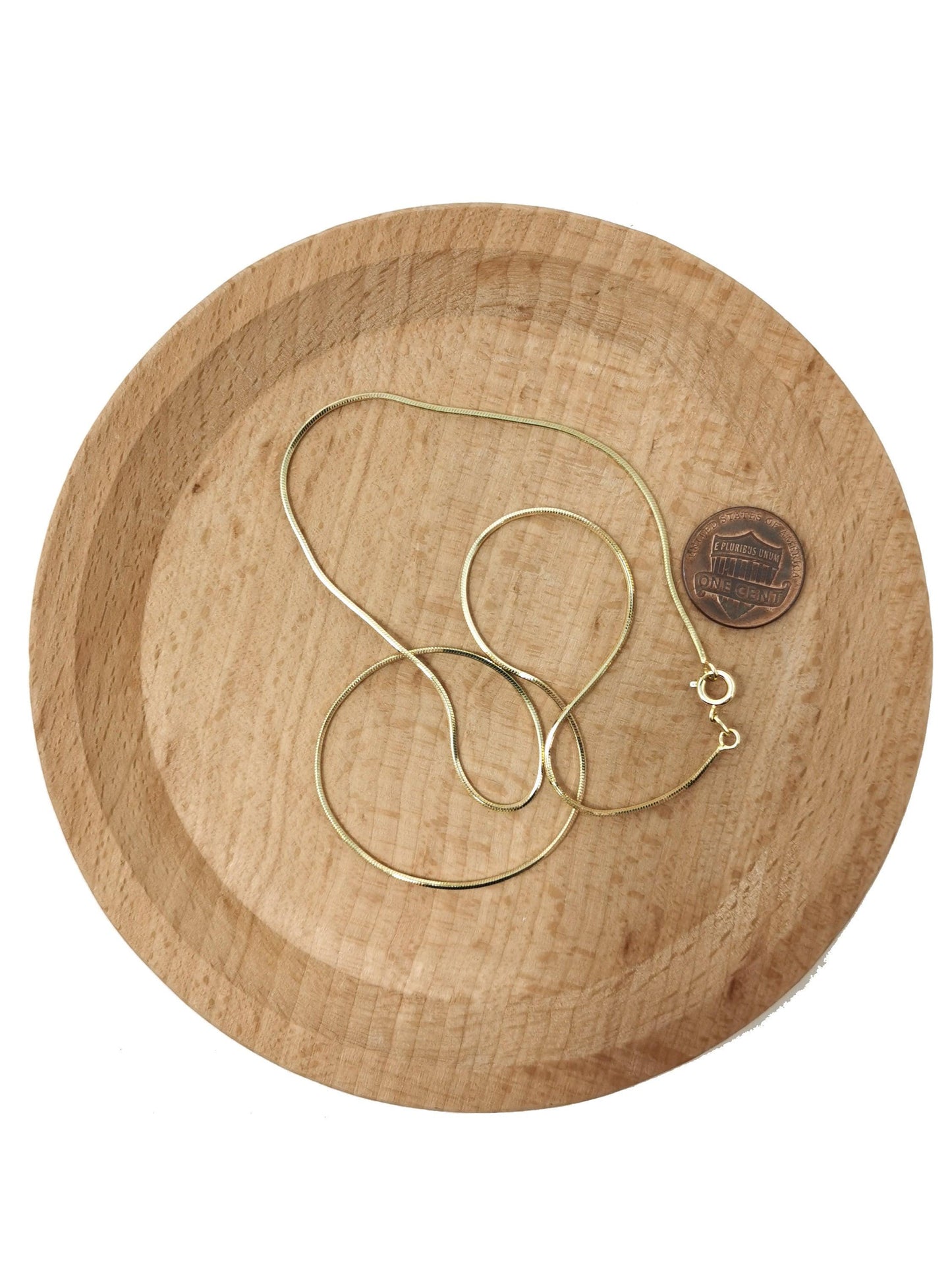 1pc 23.5' ready to use 24k gold cocoon necklace chain, layer snake chain dainty necklace, for pendant charm necklace making,ch-391