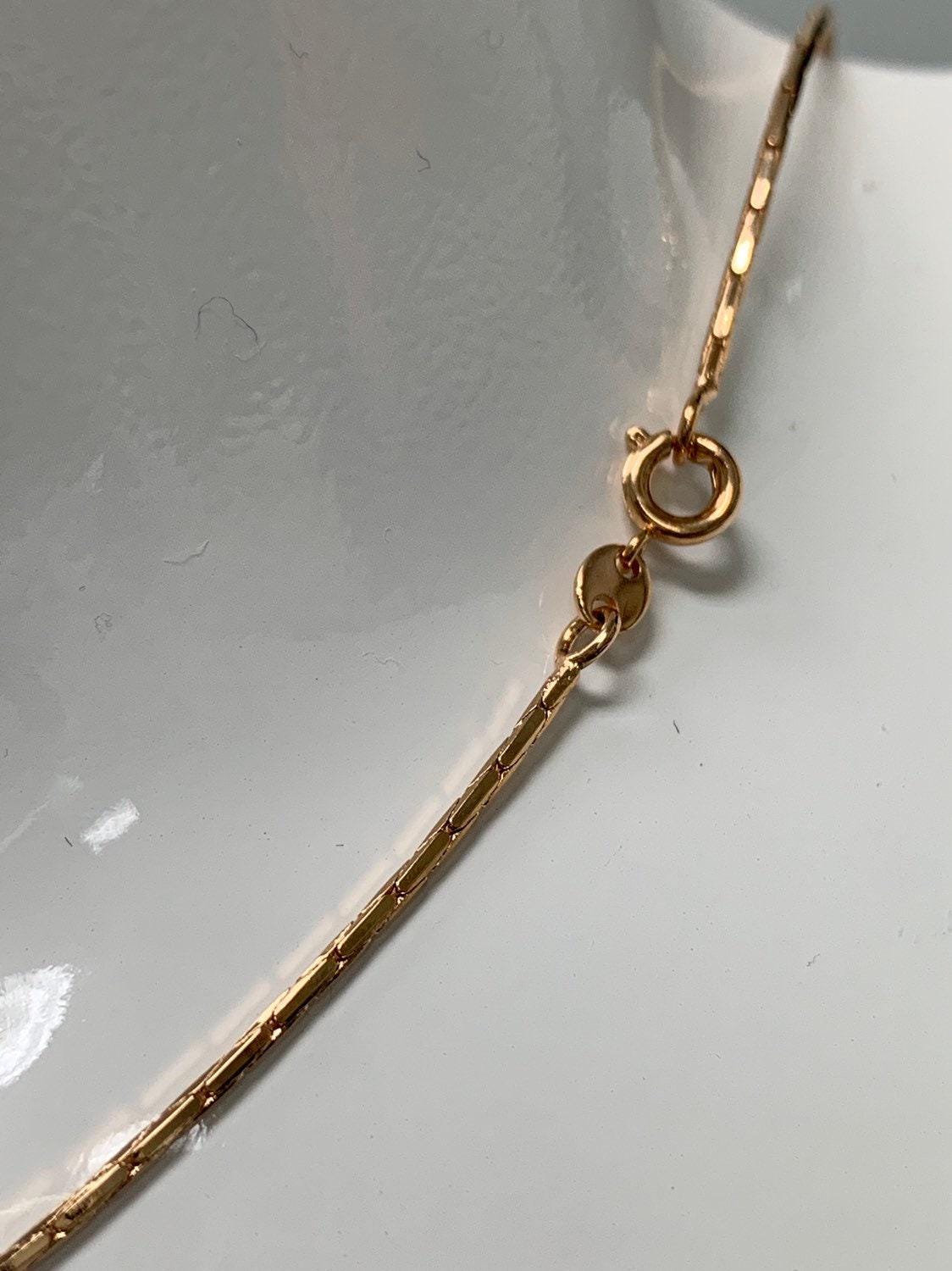 1pc 18' ready to wear 18k gold retangular box necklace chain, layering box chain bold necklace, for pendant charm necklace making, 376