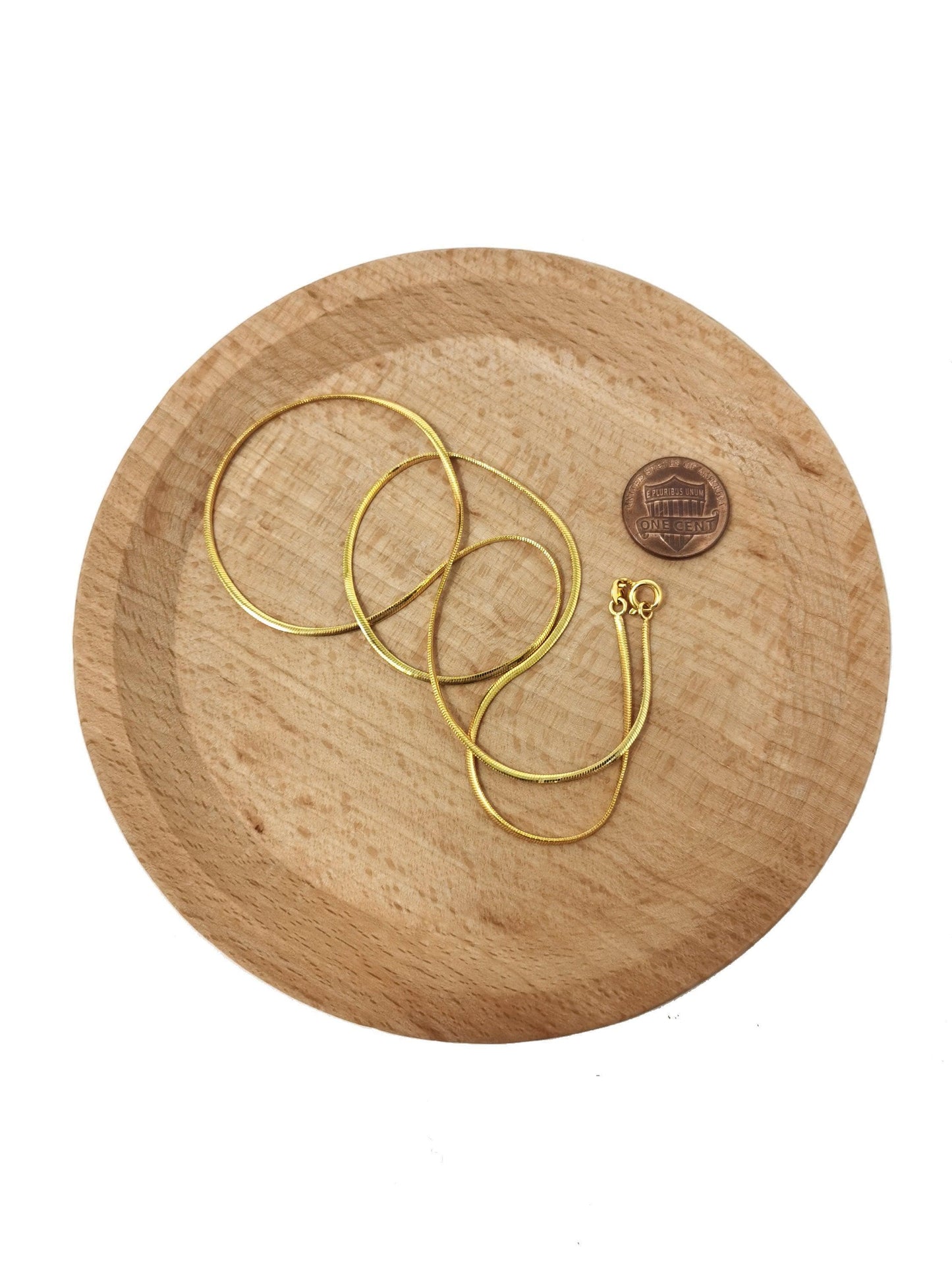 1pc 19.6'' ready to use 24k gold cocoon necklace chain, layer snake chain dainty necklace, for pendant charm necklace making, 471/295