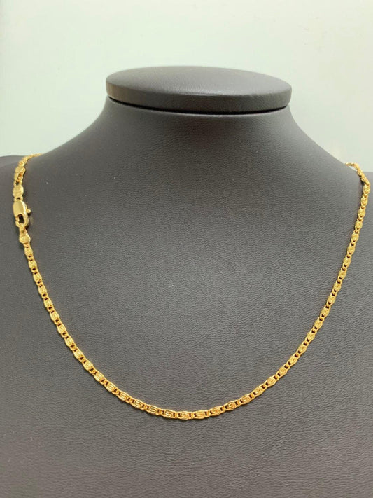 1pc 19.5'' ready to use gold figure s necklace chain, double u layering unique chain bold necklace, perfect for pendant charm necklace, 274