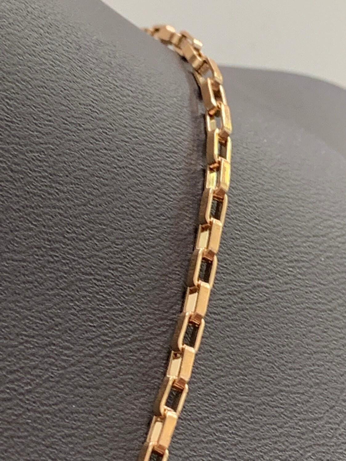 1pc 20'' ready to use gold bold rolo necklace chain, small paperclip chain thick necklace, for pendant charm necklace, 266