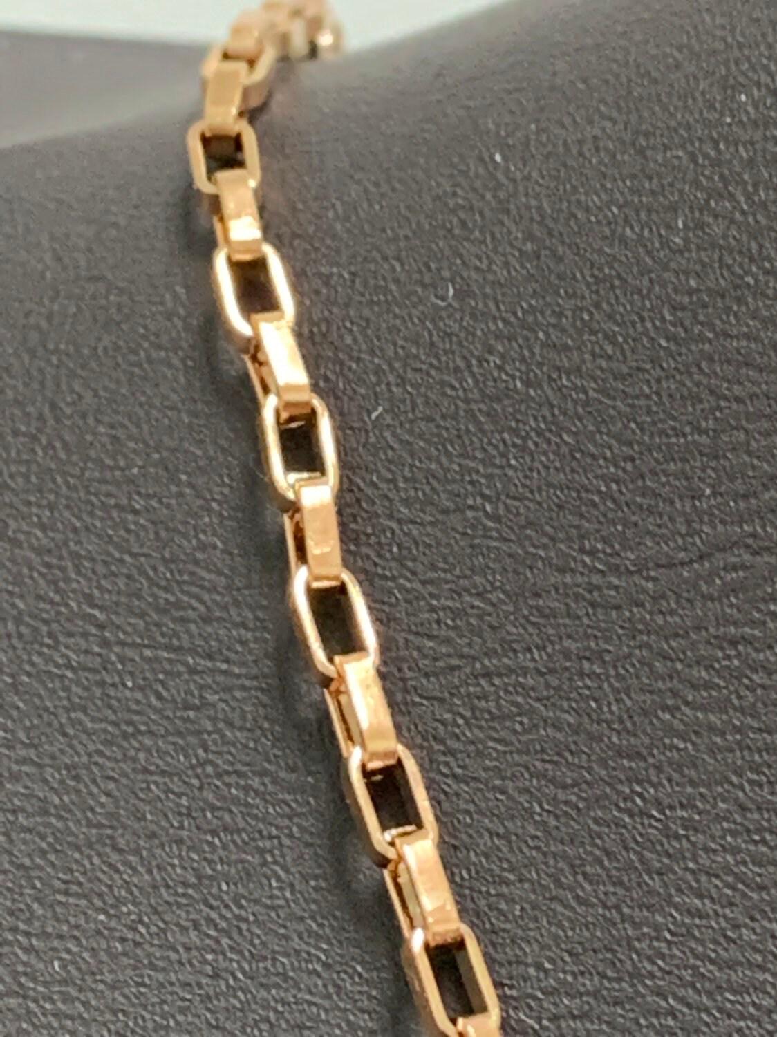 1pc 20'' ready to use gold bold rolo necklace chain, small paperclip chain thick necklace, for pendant charm necklace, 266