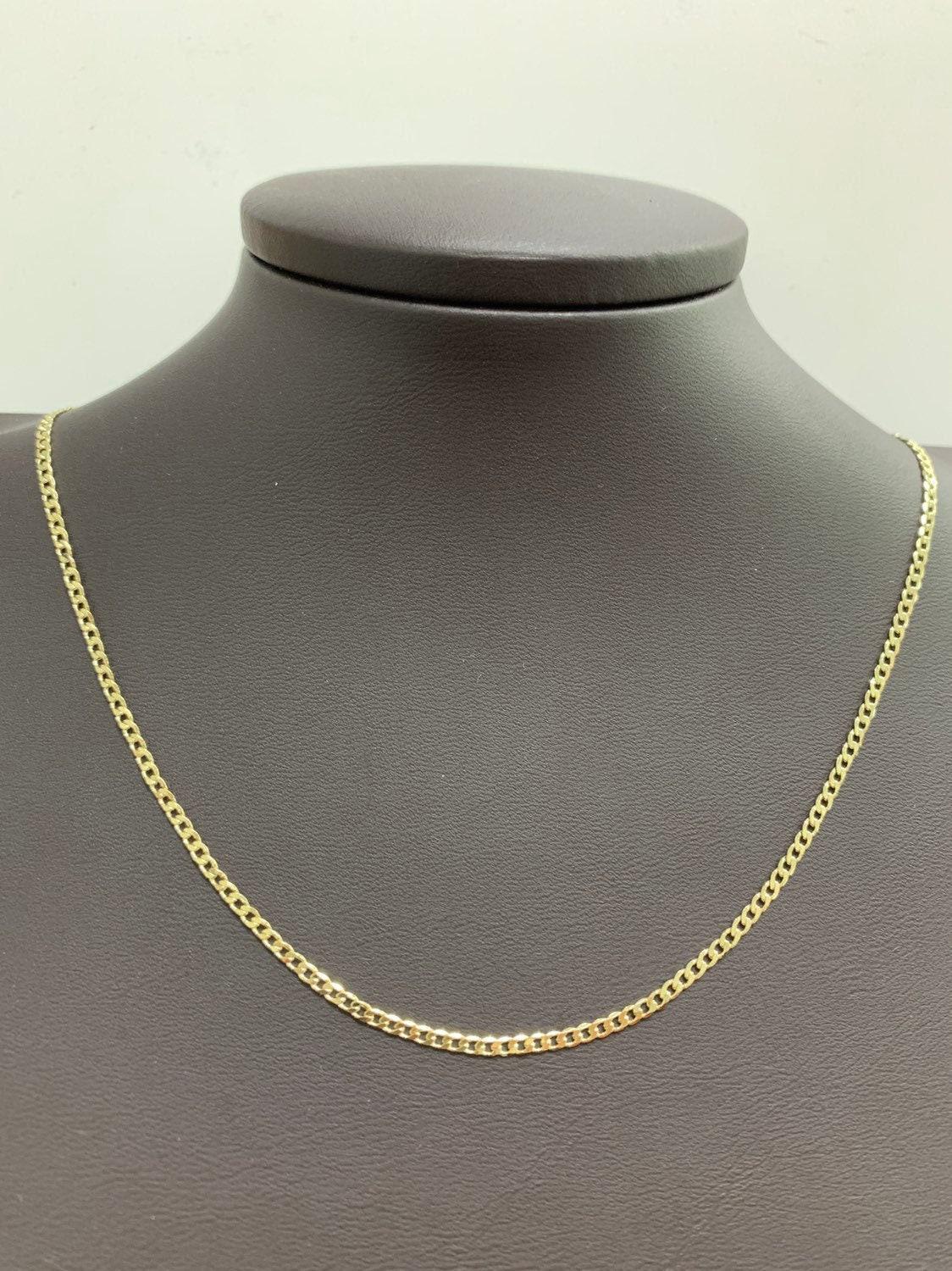 1pc23.5'' ready to use gold cuban curb necklace chain, layering curb chain dainty necklace, for necklace making, cn-262