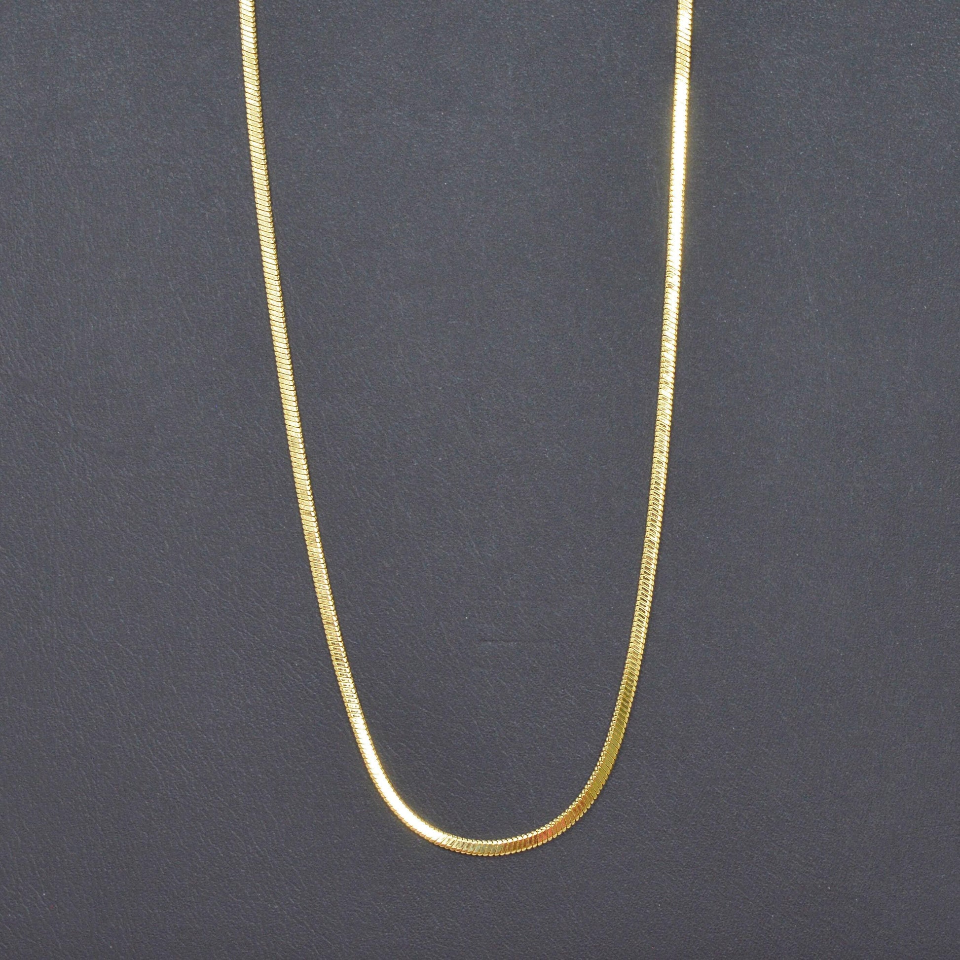 1pc 23.6'' ready to use 24k gold cocoon necklace chain, layer snake chain dainty necklace, for pendant charm necklace making, 998