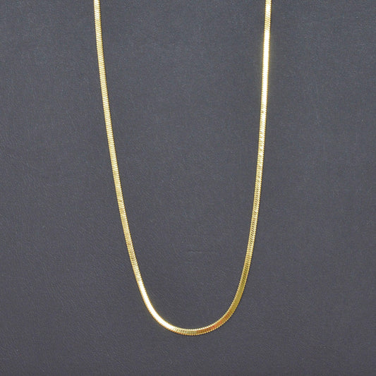1pc 23.6'' ready to use 24k gold cocoon necklace chain, layer snake chain dainty necklace, for pendant charm necklace making, 998