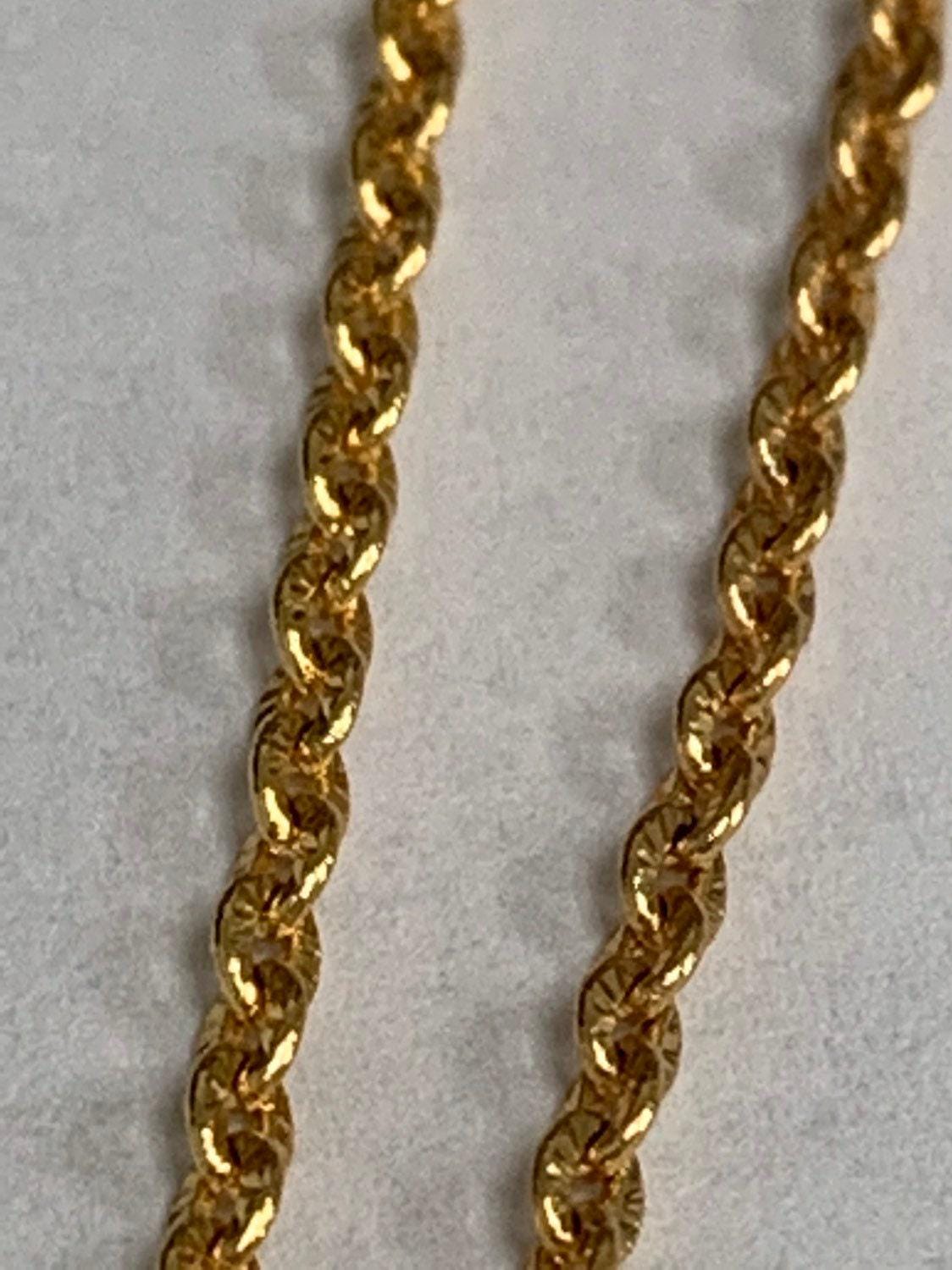 19.5'' ready to use 24k sunburst gold rolo necklace chain,layering rolo chain unique necklace, for pendant charm necklace making, 922