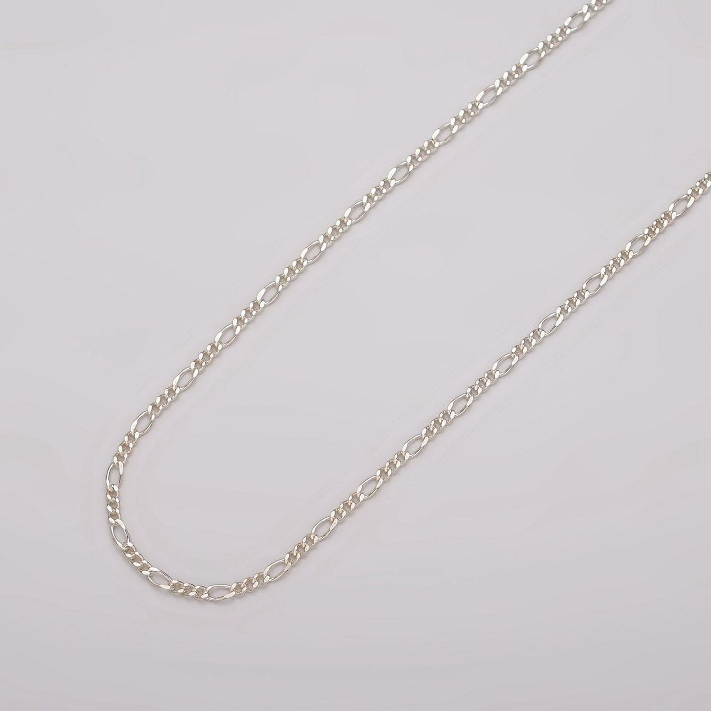 925 sterling silver figaro chain unfinished chain for making necklaces bracelet anklet permanent jewelry figaro long short oval link