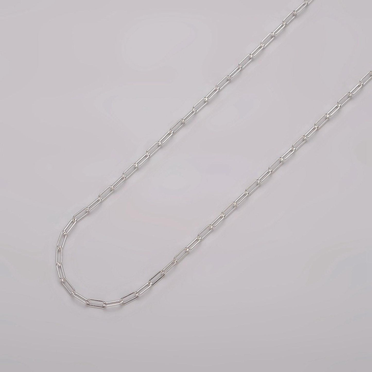 925 sterling silver chain by the yard- 1.7mm cable chain - thin delicate silver chain wholesale chain for permanent jewelry