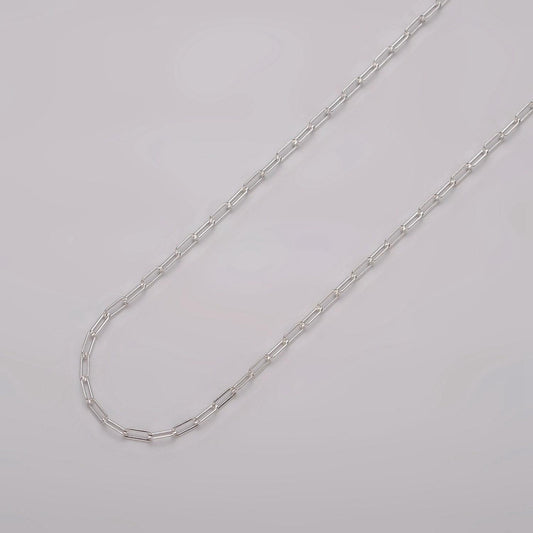 925 sterling silver chain by the yard- 1.7mm cable chain - thin delicate silver chain wholesale chain for permanent jewelry