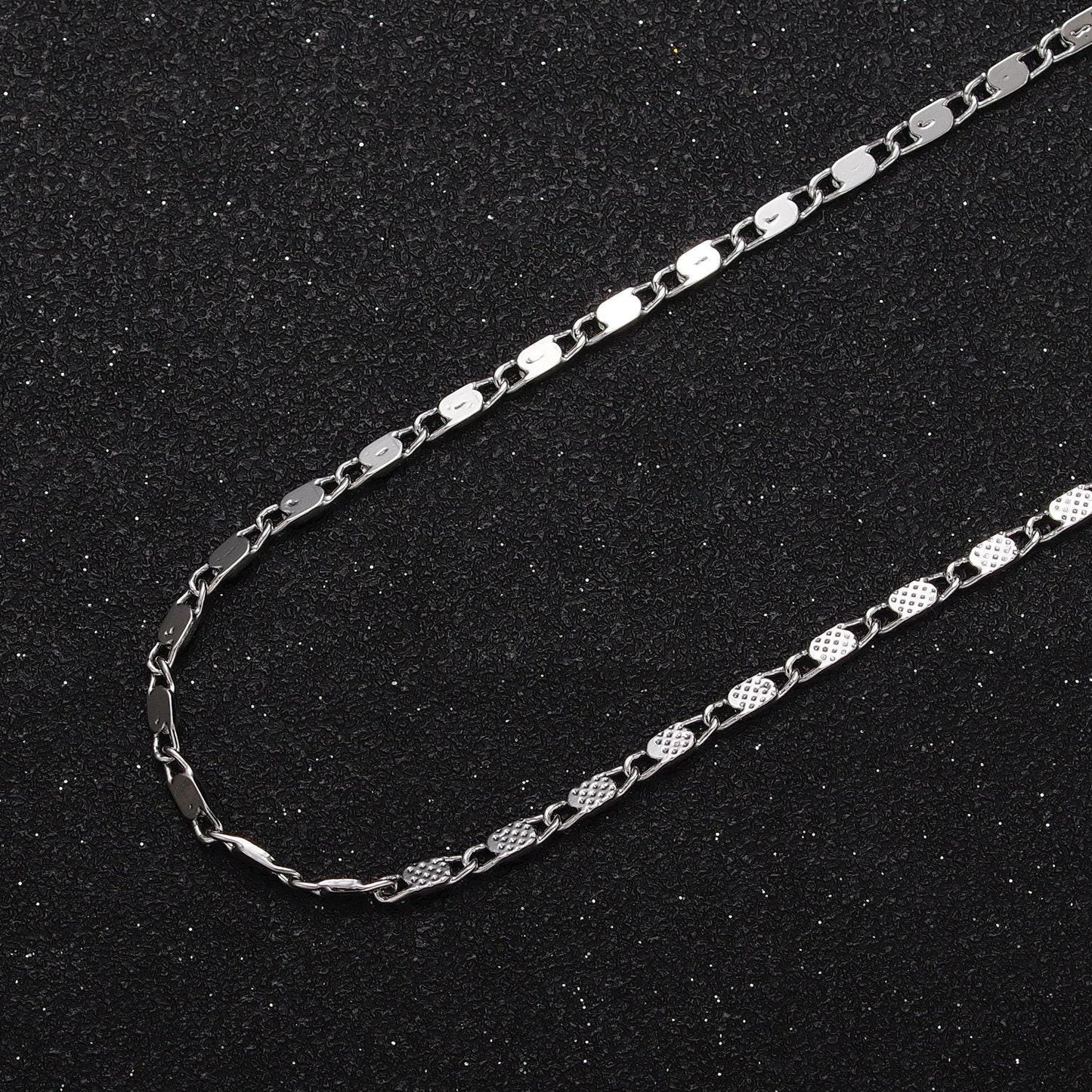 24k gold filled 2.2mm dotted textured sunburst connecting link anchor mariner unfinished chain by yard for jewelry making | roll-1031