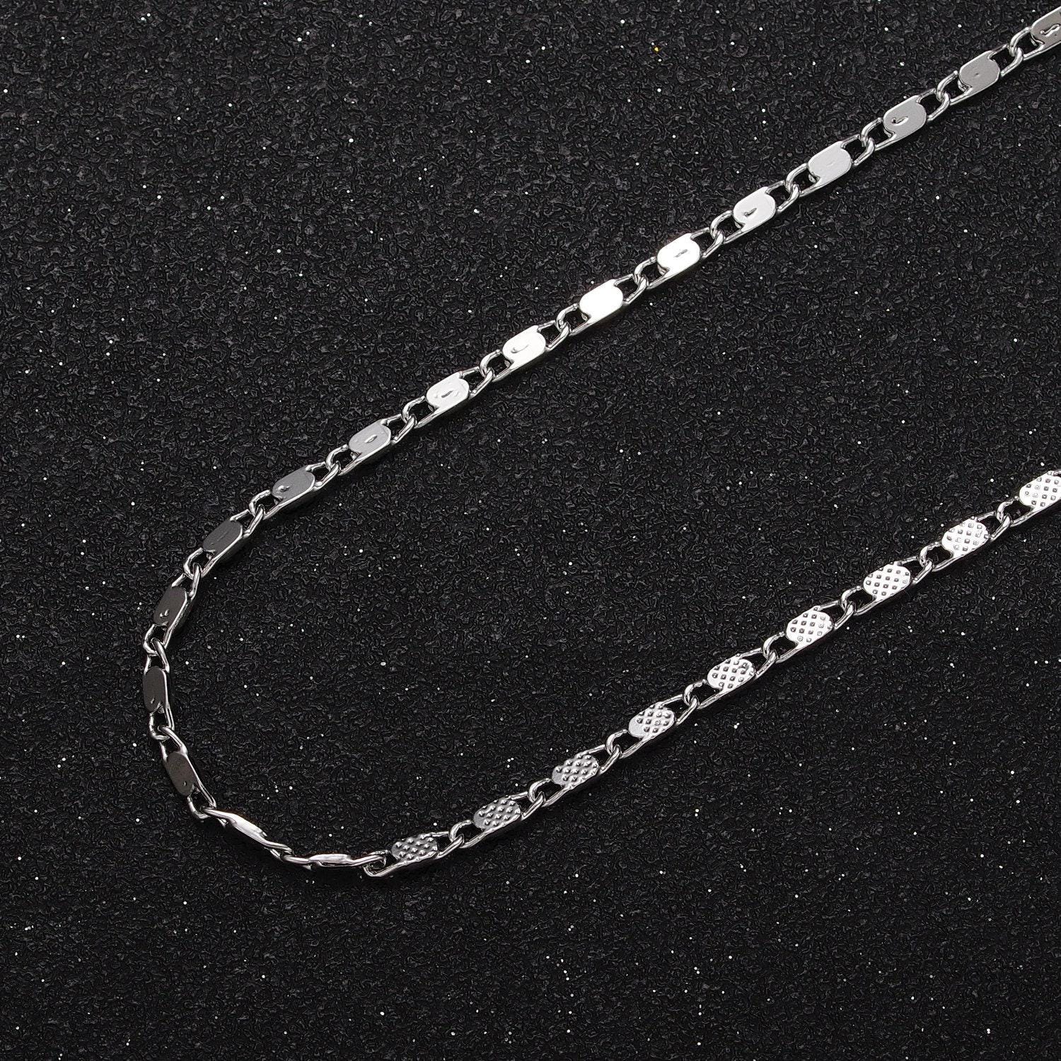 24k gold filled 2.2mm dotted textured sunburst connecting link anchor mariner unfinished chain by yard for jewelry making | roll-1031