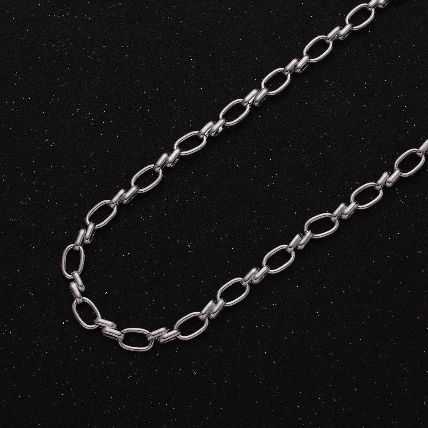 16k gold filled oval link chain chunky unfinished chain by yard for handmade supply 6.1mm | roll-1313 1314