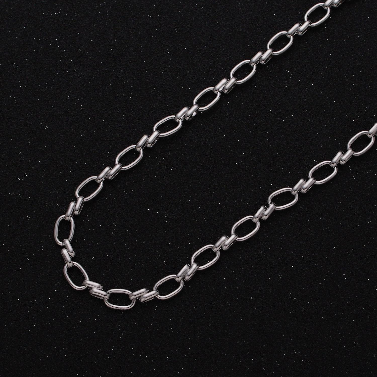 16k gold filled oval link chain chunky unfinished chain by yard for handmade supply 6.1mm | roll-1313 1314
