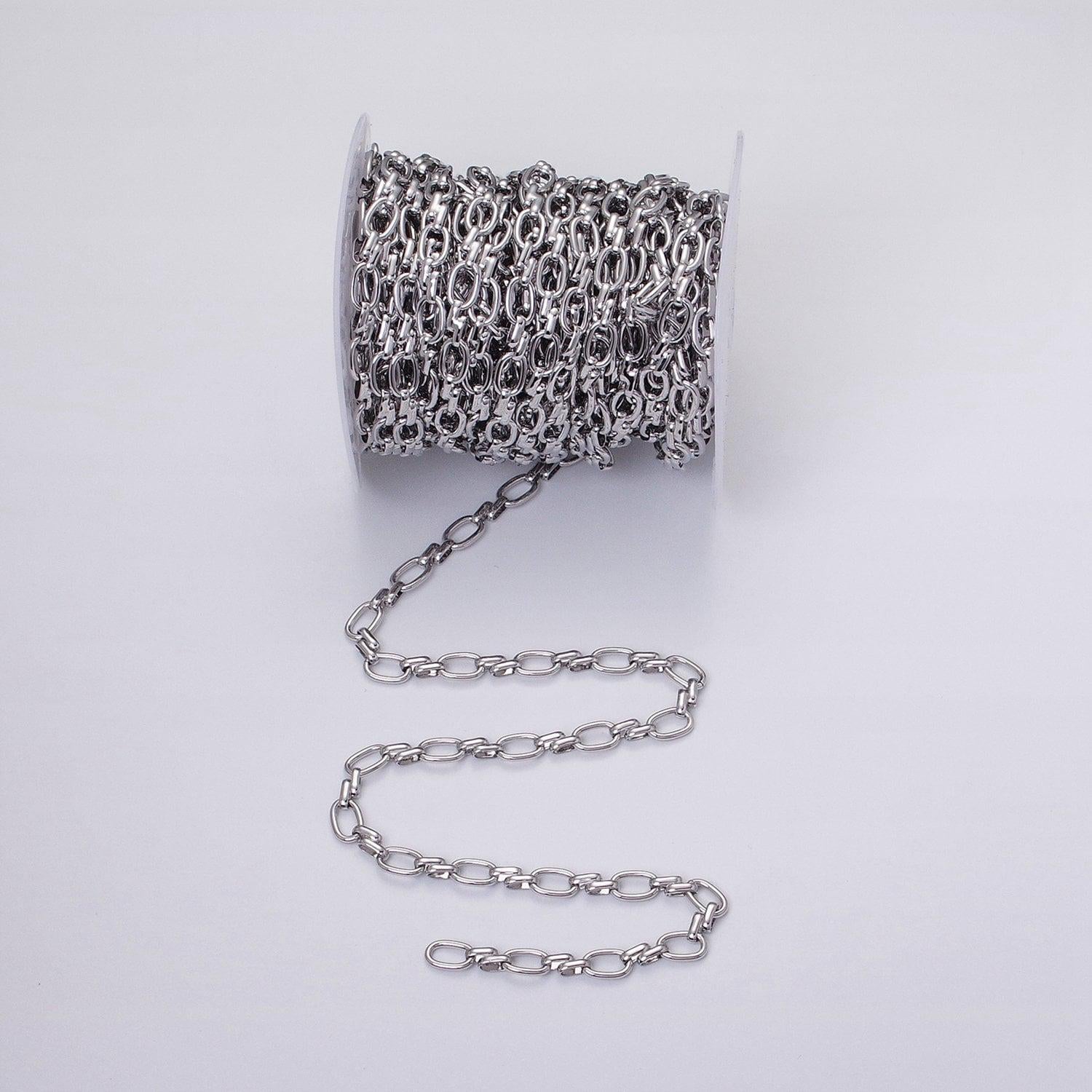 16k gold filled oval link chain chunky unfinished chain by yard for handmade supply 6.1mm | roll-1313 1314