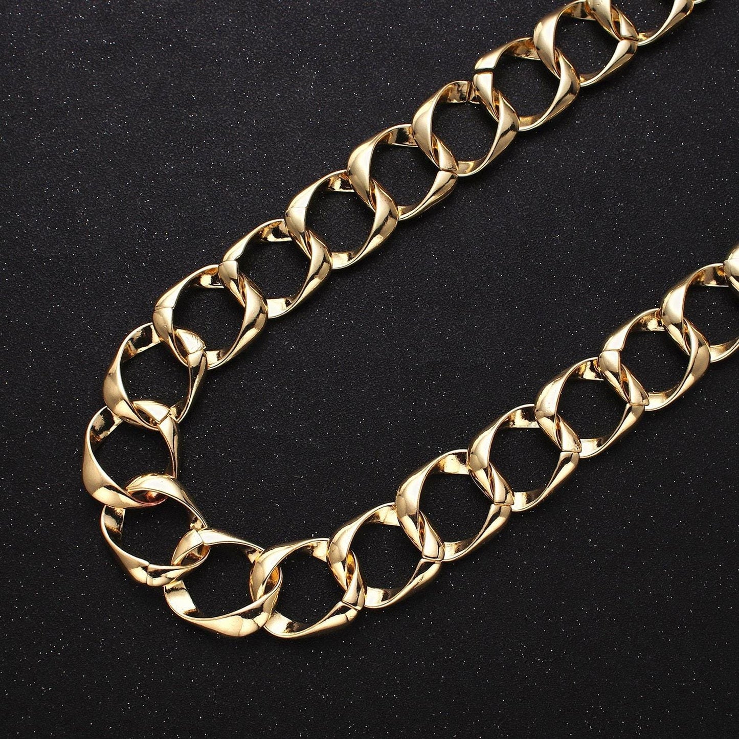 Statement 16k gold filled chain by yard big oval cable chain unfinished chain wholesale chunky chain large link chain roll-1301 1302
