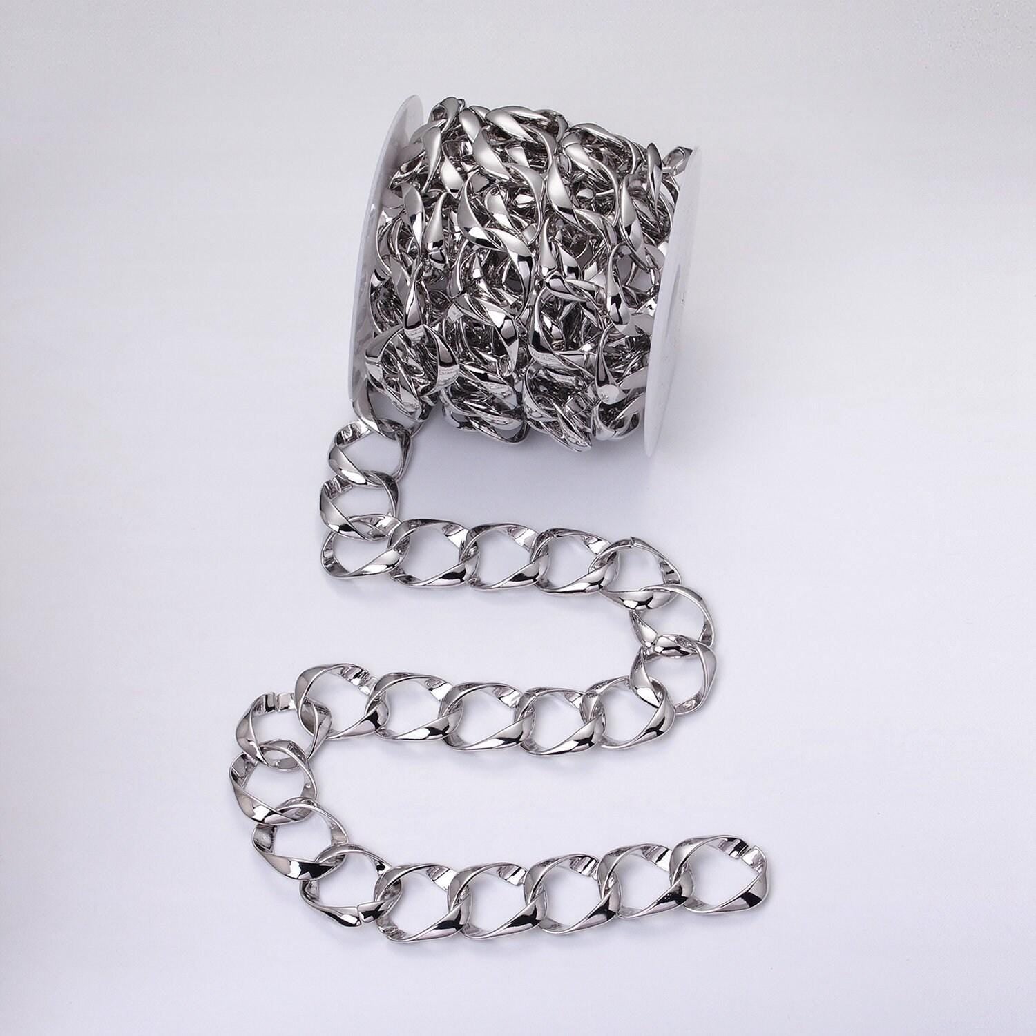 Statement 16k gold filled chain by yard big oval cable chain unfinished chain wholesale chunky chain large link chain roll-1301 1302
