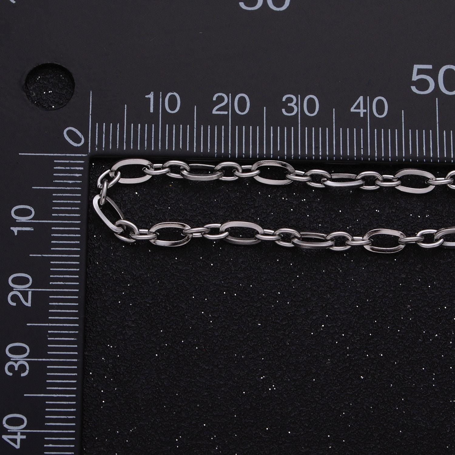 24k gold filled figure eight chain 3.5 mm dainty cable link unfinished chain by yard | roll-1295 1296