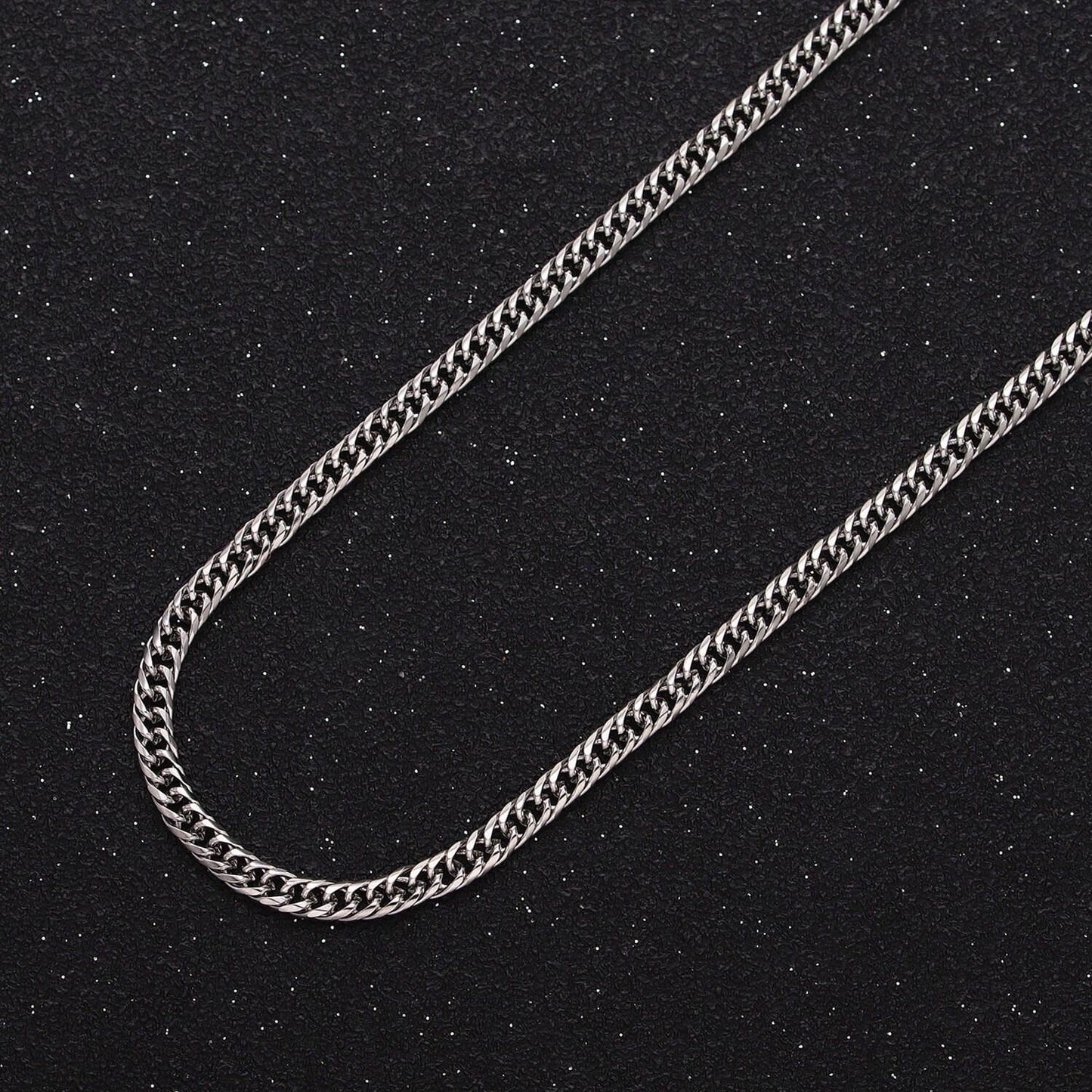24k gold filled 2.7mm curb chain cable link unfinished yard chain in gold & silver | roll-1279 roll-1280