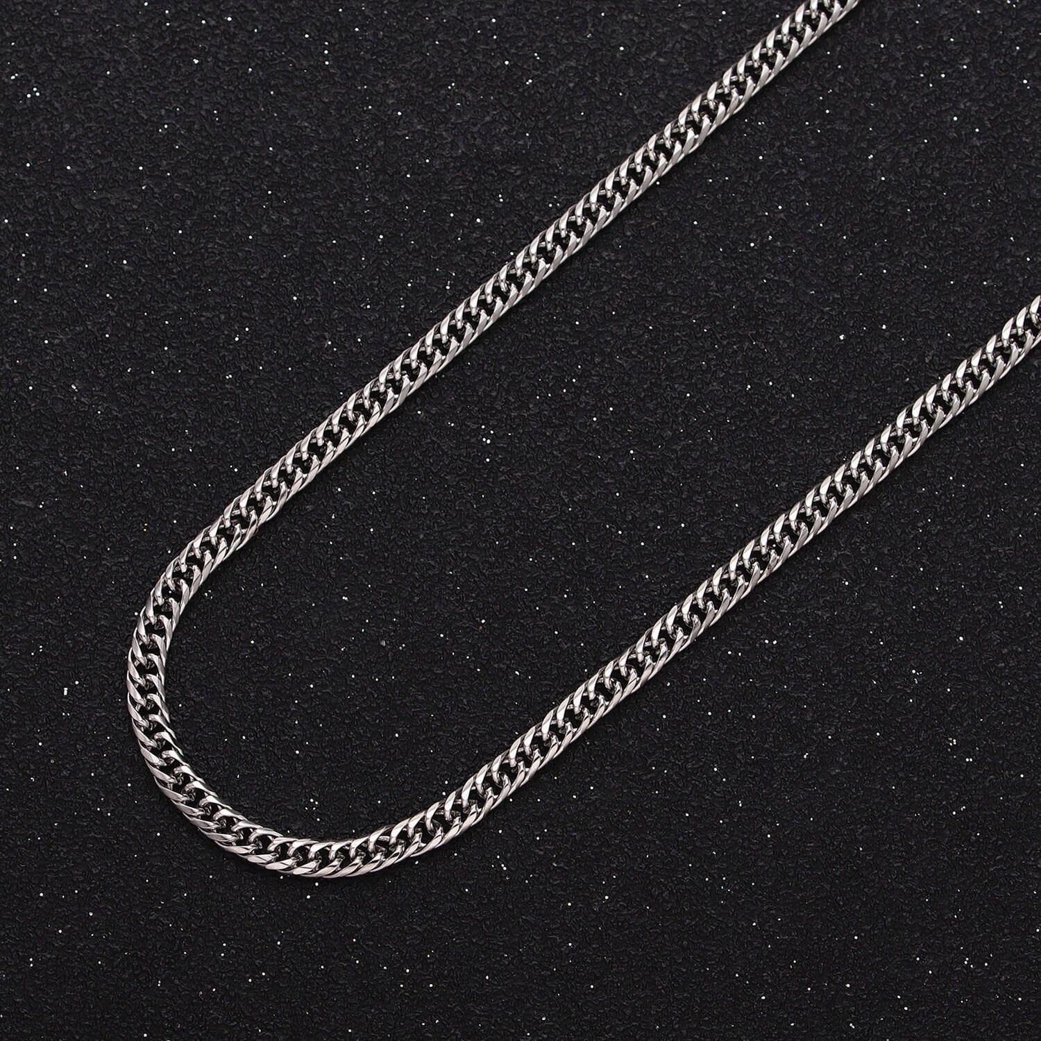 24k gold filled 2.7mm curb chain cable link unfinished yard chain in gold & silver | roll-1279 roll-1280
