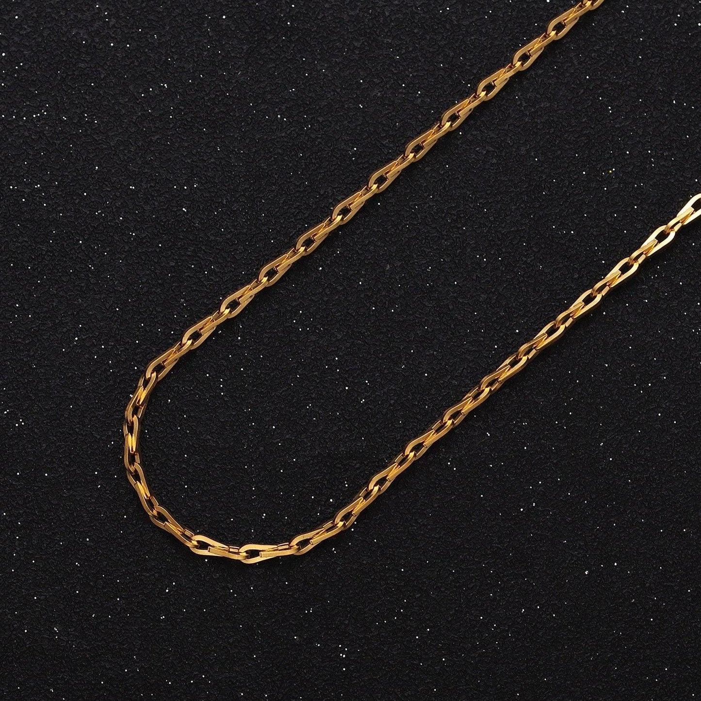 Dainty gold horse shoe chain 2.1mm unfinished chain by yard unique horseshoe link chain | roll-1265 1266