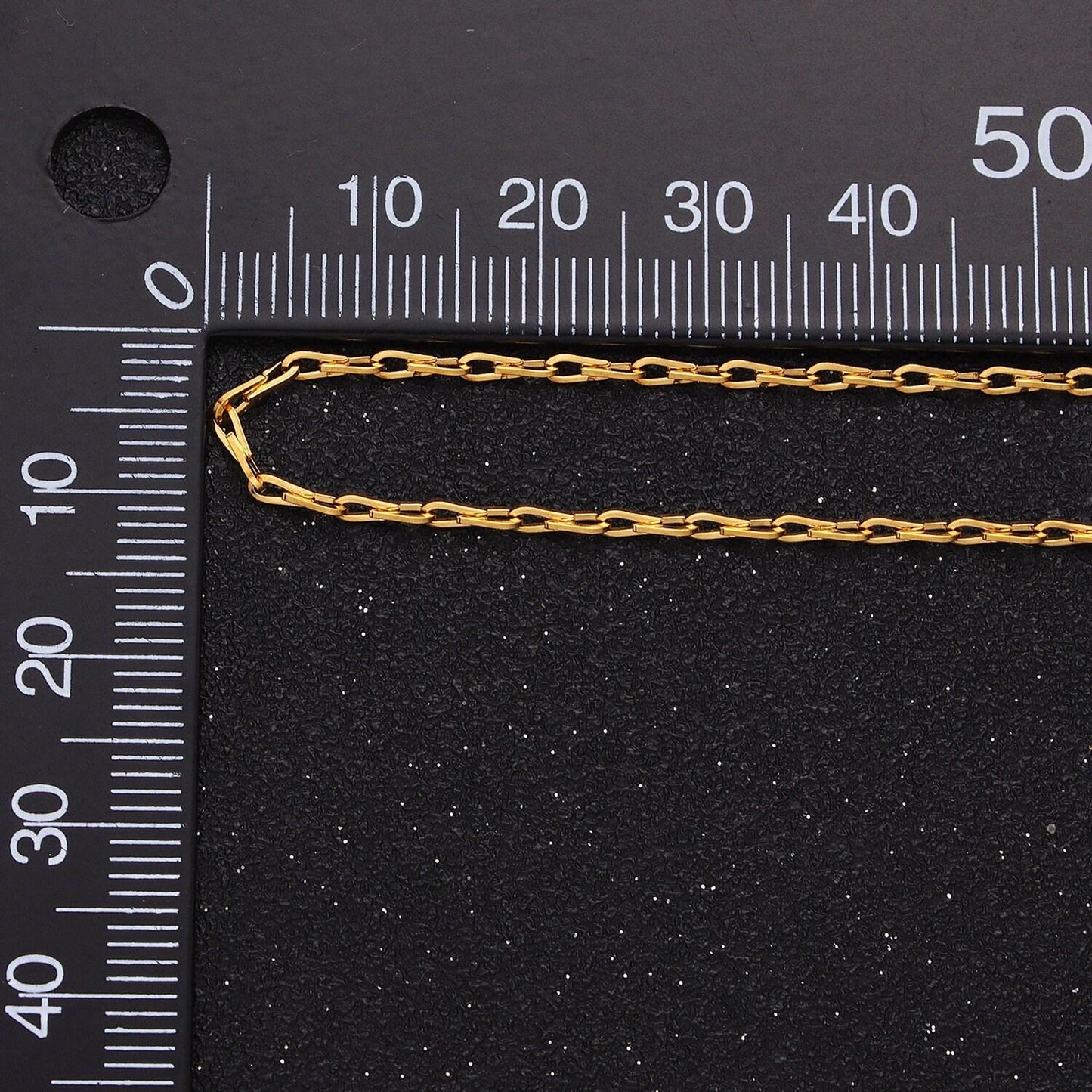 Dainty gold horse shoe chain 1.7mm unfinished chain by yard unique horseshoe link chain | roll-1267 1268