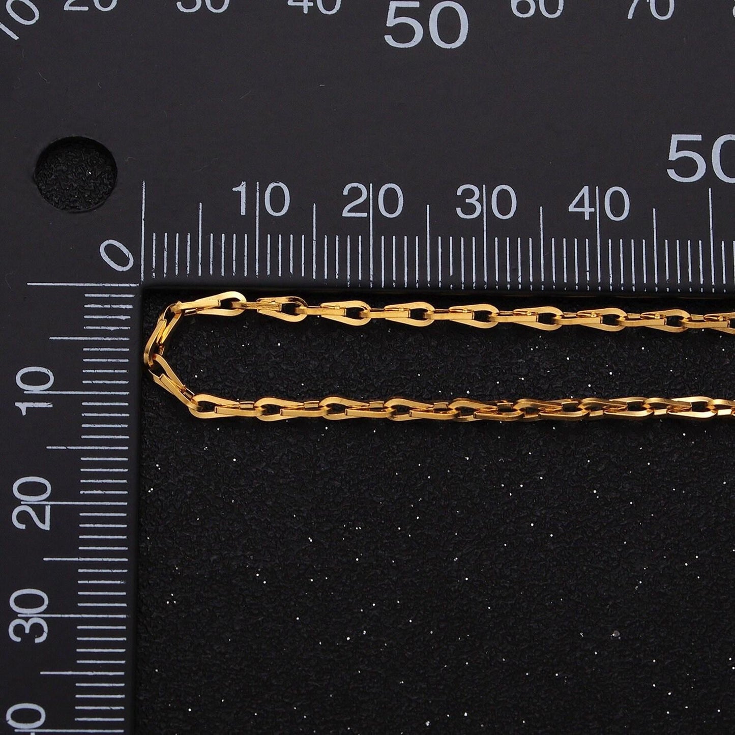Dainty gold horse shoe chain 2.1mm unfinished chain by yard unique horseshoe link chain | roll-1265 1266