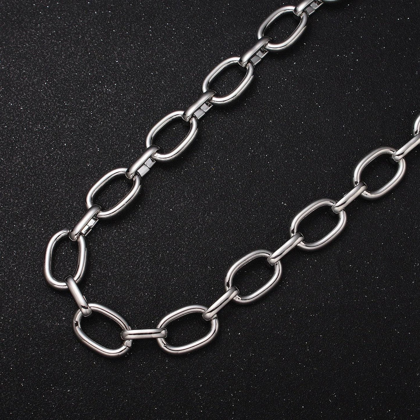 Chunky gold cable chain link unfinished chain by yard for statement layer necklace chain streetwear essentials roll-1207