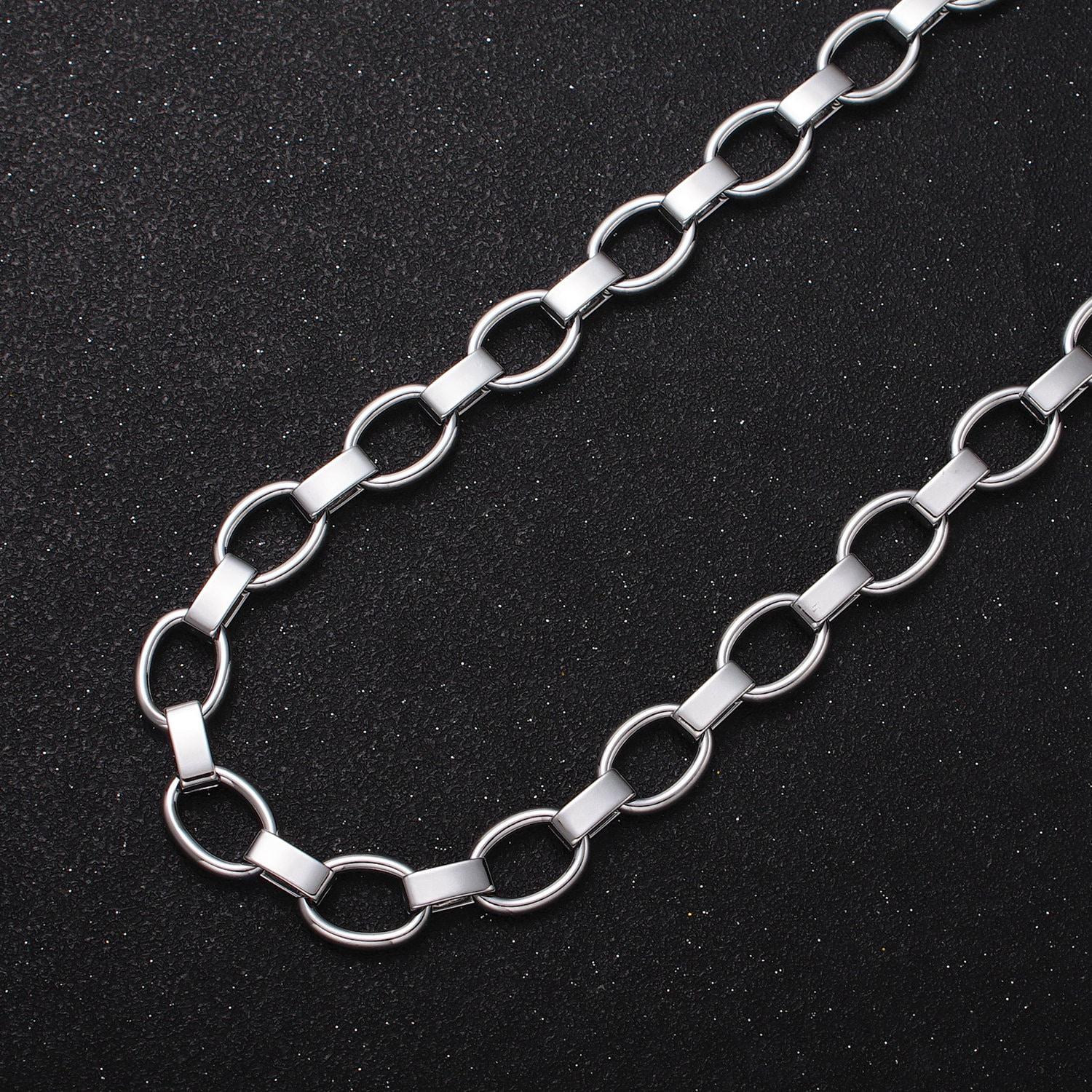 24k gold filled 9.3mm statement cable unfinished wholesale bulk chain by yard in gold & silver | roll-1092 roll-1199